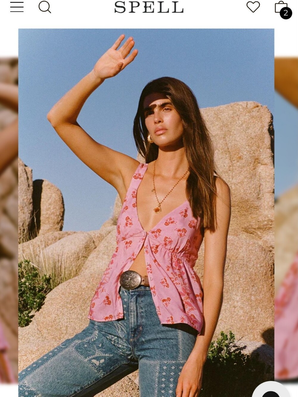 Spell Rebel Spirit Cami Pink